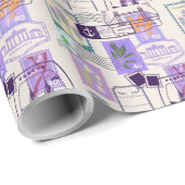 Lila Geschenkpapier (Rolleneckpunkt)