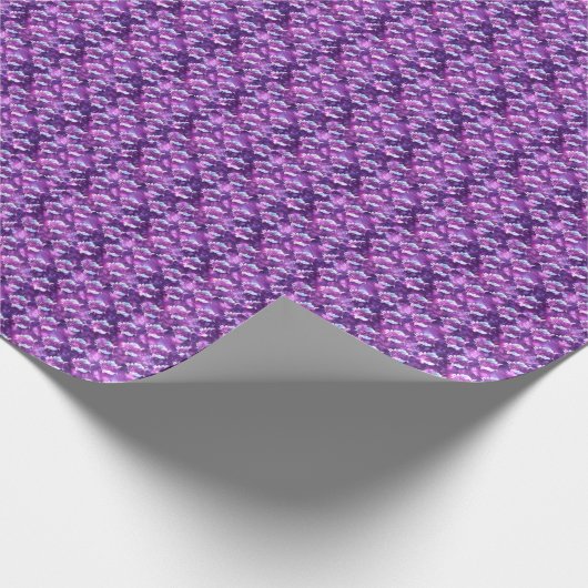 Lila Geschenkpapier (Ecke)