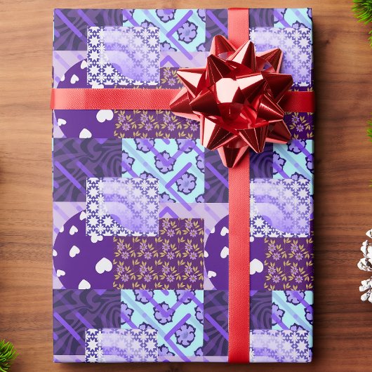 Lila Geschenkpapier