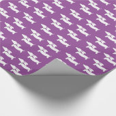 Lila Geschenkpapier (Ecke)