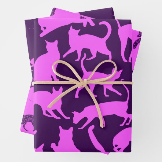 Lila Geschenkpapier Set (Beispiel)