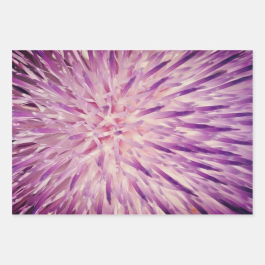 Lila Geschenkverpackungsblätter Geschenkpapier Set (Vorderseite)