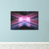 Lila Geschwindigkeitslinien Leinwanddruck (Insitu (Holzboden))