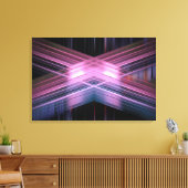 Lila Geschwindigkeitslinien Leinwanddruck (Insitu (Wohnzimmer))