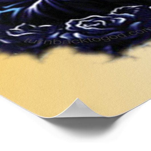 Lila gesegnete Jungfrau Mary Print Poster (Ecke)