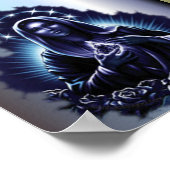 Lila gesegnete Jungfrau Mary Print Poster (Ecke)
