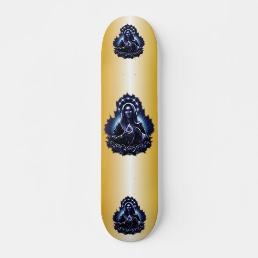 Lila gesegneter Jungfrau-MarySkateboard Skateboard (Vorne)
