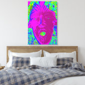 lila Gesichtsschrei Leinwanddruck (Insitu (Schlafzimmer))