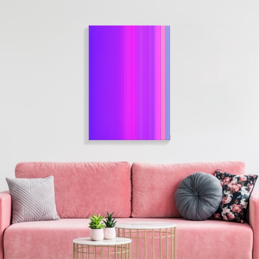 Lila gestreift leinwanddruck (Insitu (Wohnzimmer))