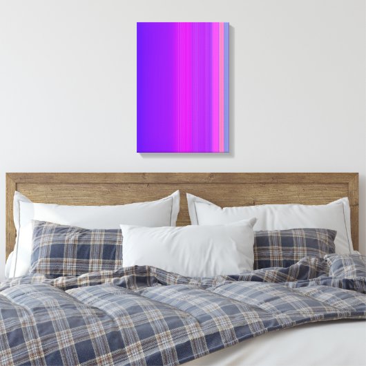 Lila gestreift leinwanddruck (Insitu (Schlafzimmer))
