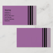lila gestreift visitenkarte (Vorne/Hinten)