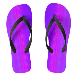 Lila gestreifte Flip Flops Badesandalen