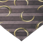 Lila gestreiftes Goldmondmuster, gotisch Vintag Tischdecke (Schrägansicht)