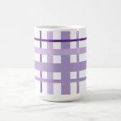 Lila gestreiftes Muster  Kaffeetasse (Mittel)