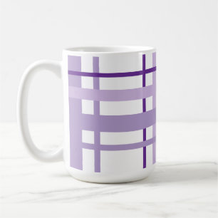 Lila gestreiftes Muster  Kaffeetasse