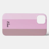 Lila gestrichelte rosa Ombre Custom Case-Mate iPhone Hülle (Rückseite (Horizontal))