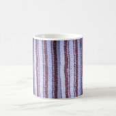Lila gestrichelte Tasse "Crocheted" (Mittel)