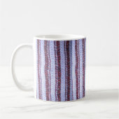 Lila gestrichelte Tasse "Crocheted" (Links)