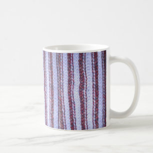 Lila gestrichelte Tasse "Crocheted"
