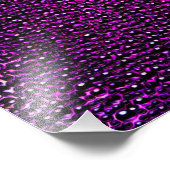 Lila gestrichene Edelsteine Fotodruck (Ecke)