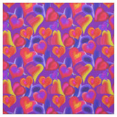 Lila gestrichene Herzen | Valentine's Day Stoff (Muster)