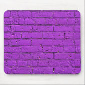 Lila gestrichene Ziegelmauer Mousepad (Vorne)