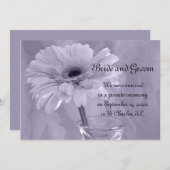 Lila gestrige Eheschließung/Elope-Ankündigung Ankündigung (Vorne/Hinten)