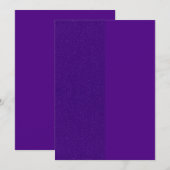 Lila geteilter Glitzer - individuelle Einladung (Vorne/Hinten)