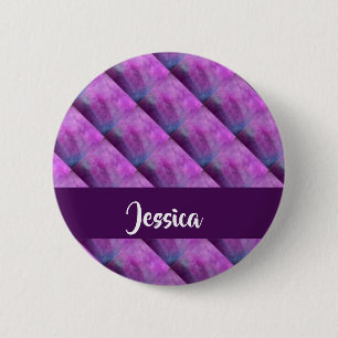 Lila getupft gemustert button