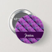 Lila getupft gemustert button (Vorne & Hinten)