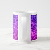 Lila, gewärmte Linear2 - Kaffee-Tasse Jumbo-Tasse (Rückseite)