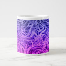 Lila, gewärmte Linear2 - Kaffee-Tasse