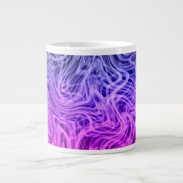 Lila, gewärmte Linear2 - Kaffee-Tasse Jumbo-Tasse