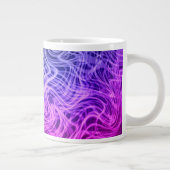 Lila, gewärmte Linear2 - Kaffee-Tasse Jumbo-Tasse (Rechts)