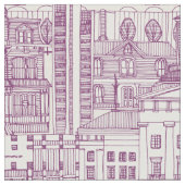 Lila Gewebe aus Raleigh NC Stoff (Nahaufnahme)