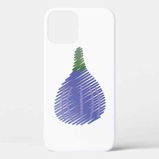 Lila gezeichnete Abb Case-Mate iPhone Hülle (Rückseite)