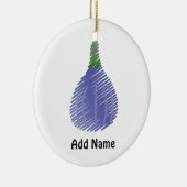 Lila gezeichnete Abb Keramik Ornament (Rechts)