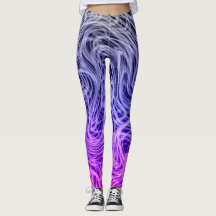 Lila gezogene Linear2 - Leggings