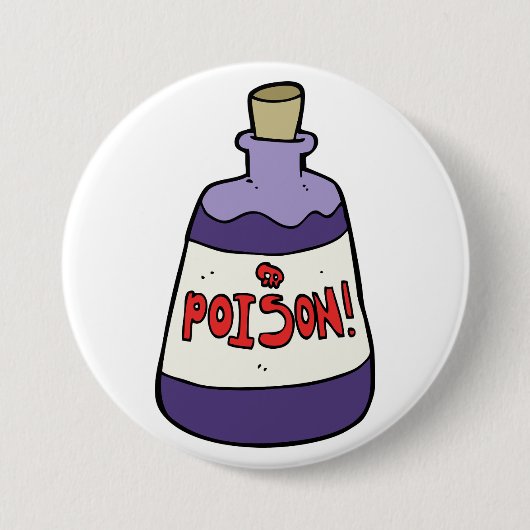 Lila Giftflasche Button (Vorderseite)