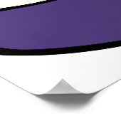 Lila Giftflasche Poster (Ecke)