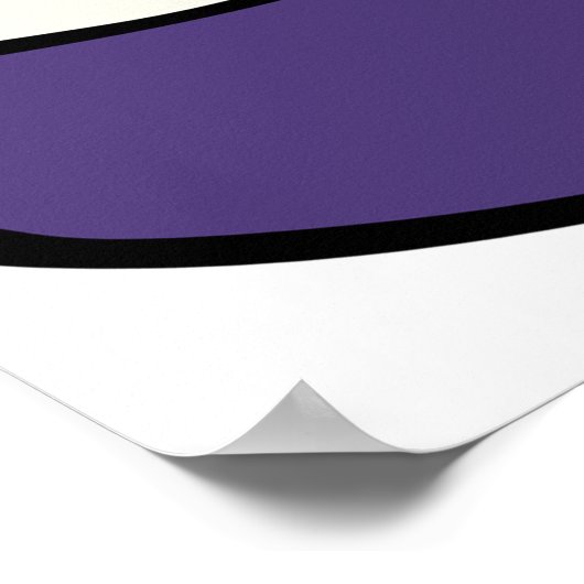 Lila Giftflasche Poster (Ecke)