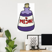 Lila Giftflasche Poster