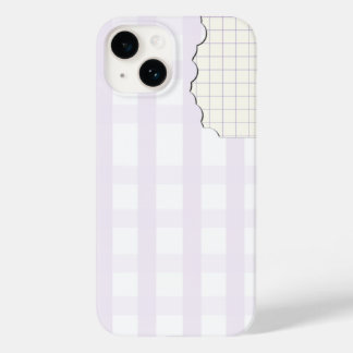 Lila Gingham Ästhetik-Handyhülle Iphone 16 Case-Mate iPhone 14 Hülle