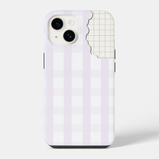 Lila Gingham Ästhetik-Handyhülle Iphone 16 14 Hülle