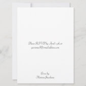 Lila Gingham Baby Shower Einladungen (Rückseite)