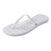 Lila Gingham Badesandalen (Schrägansicht)