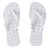 Lila Gingham Badesandalen (Fußbett)