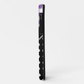 Lila Gingham Black Polka Dot iPhone 5 Fall Case-Mate iPhone Hülle (Hinten/Links)