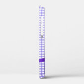 lila Gingham-Bogen Case-Mate iPhone Hülle (Rückseite / Links)