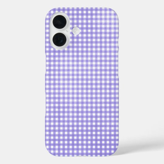 lila Gingham Case-Mate iPhone Hülle (Rückseite)